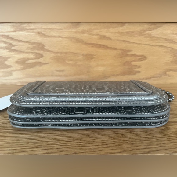 ZARA Silver Textured Crossbody with Bead Chain - Picture 5 of 13